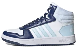 Adidas Neo Hoops 2.0 Vintage Basketball Female Sneakers, Blue/Light Blue/White
