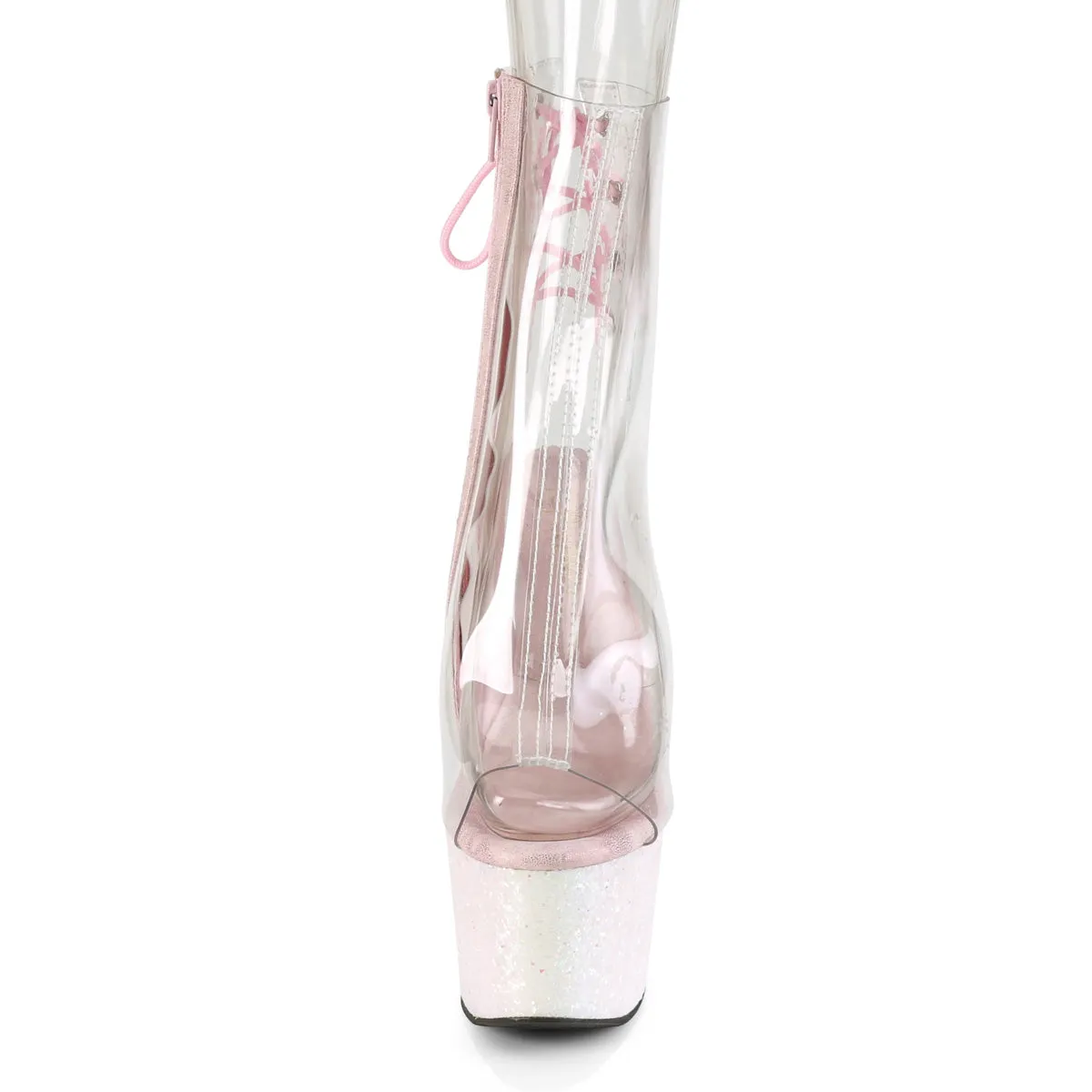 ADORE-1018C Pleaser Clear/Opal Multi Glitter Sexy Platform Shoes (Pole Dancing Heels)