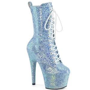 ADORE-1040IG Pleaser Baby Blue Glitter Sexy Platform Shoes (Pole Dancing Heels)