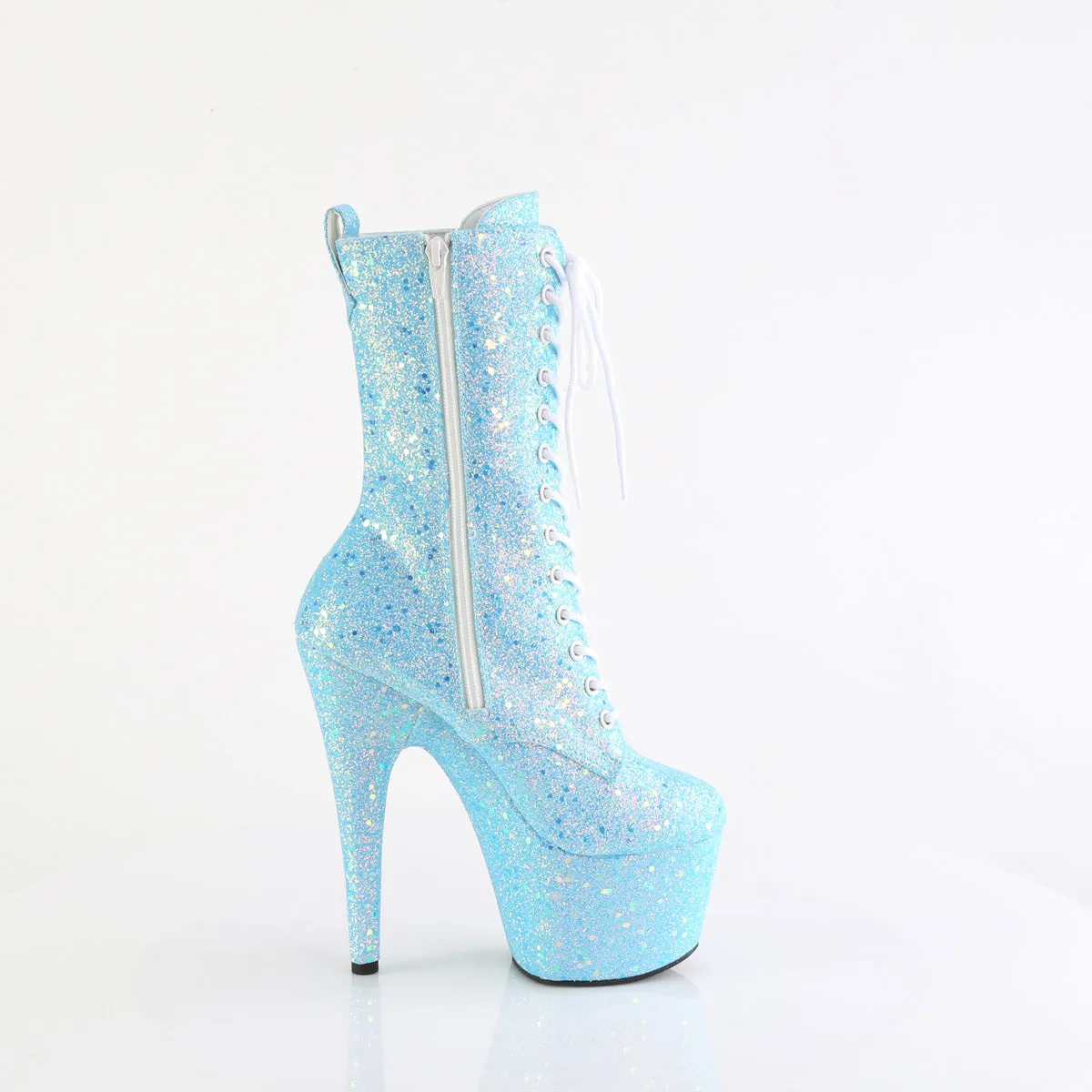ADORE-1040IG Pleaser Baby Blue Glitter Sexy Platform Shoes (Pole Dancing Heels)