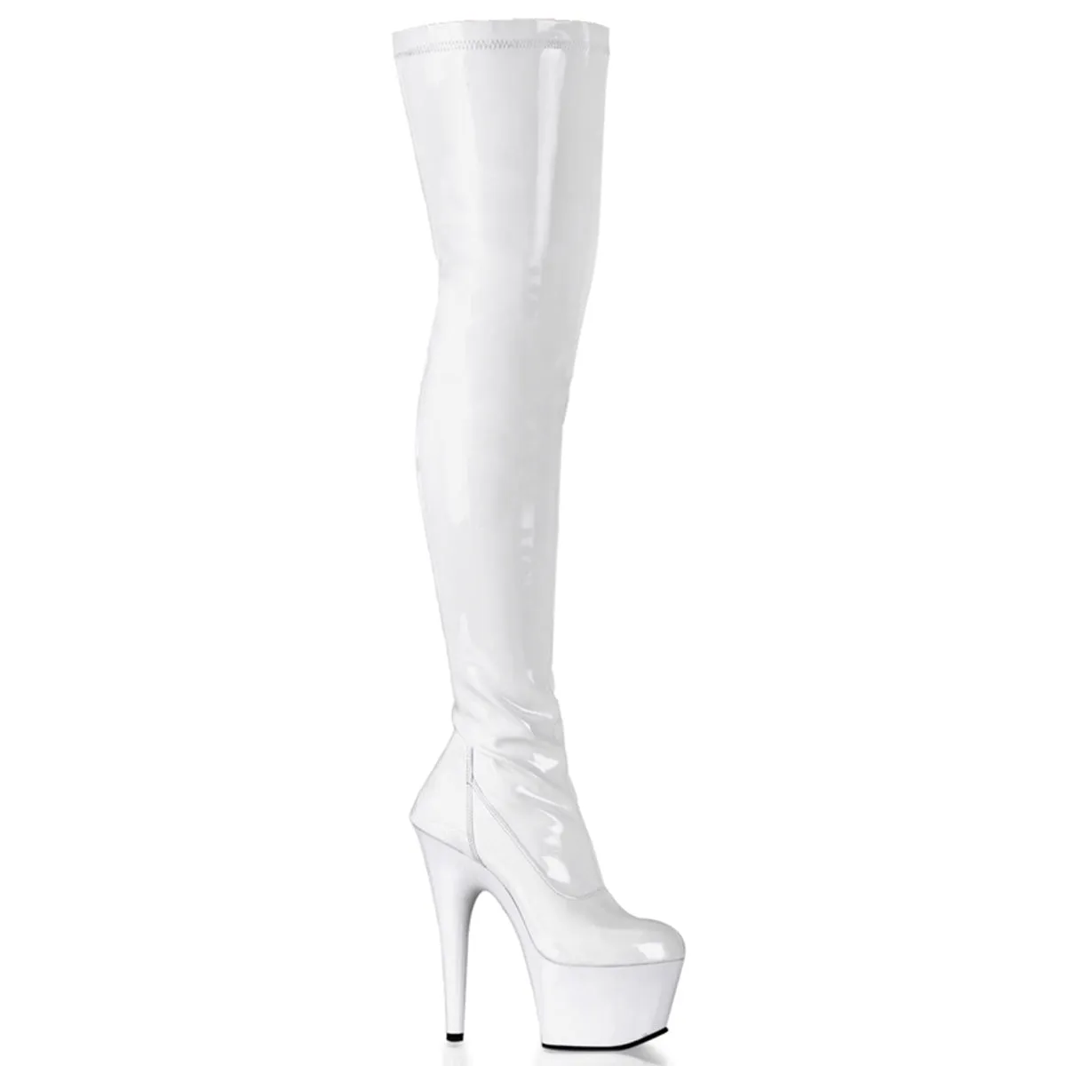 ADORE-3000 Pleaser White Sexy Platform Shoes (Pole Dancing Heels)