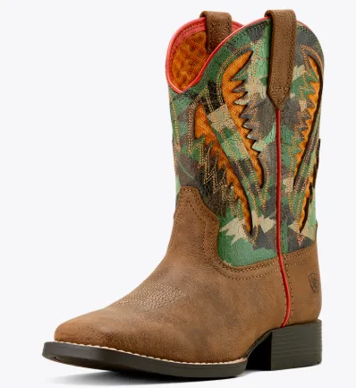Ariat Youth Quicqkdraw VentTEK Western Boot - Toasty Tan - 10061193