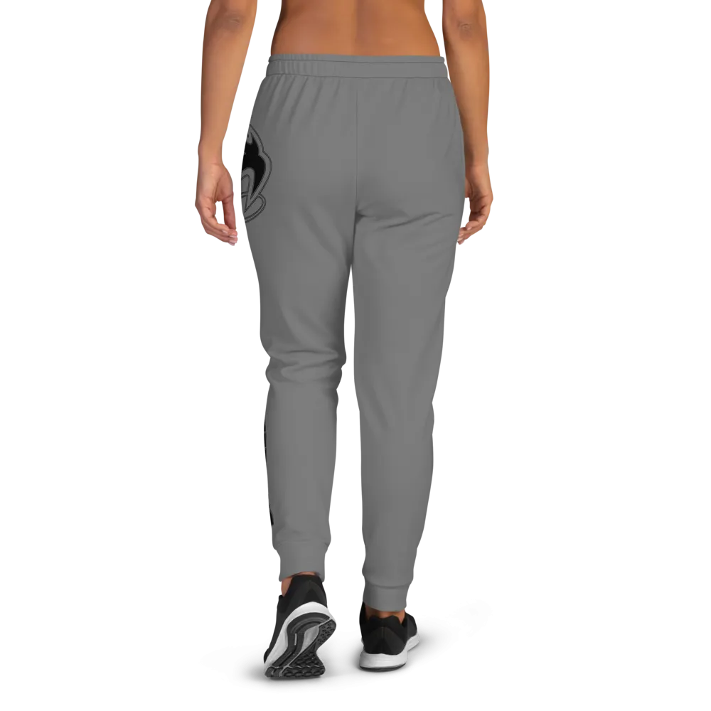 Athletic Apparatus Grey Black Logo Women's Joggers
