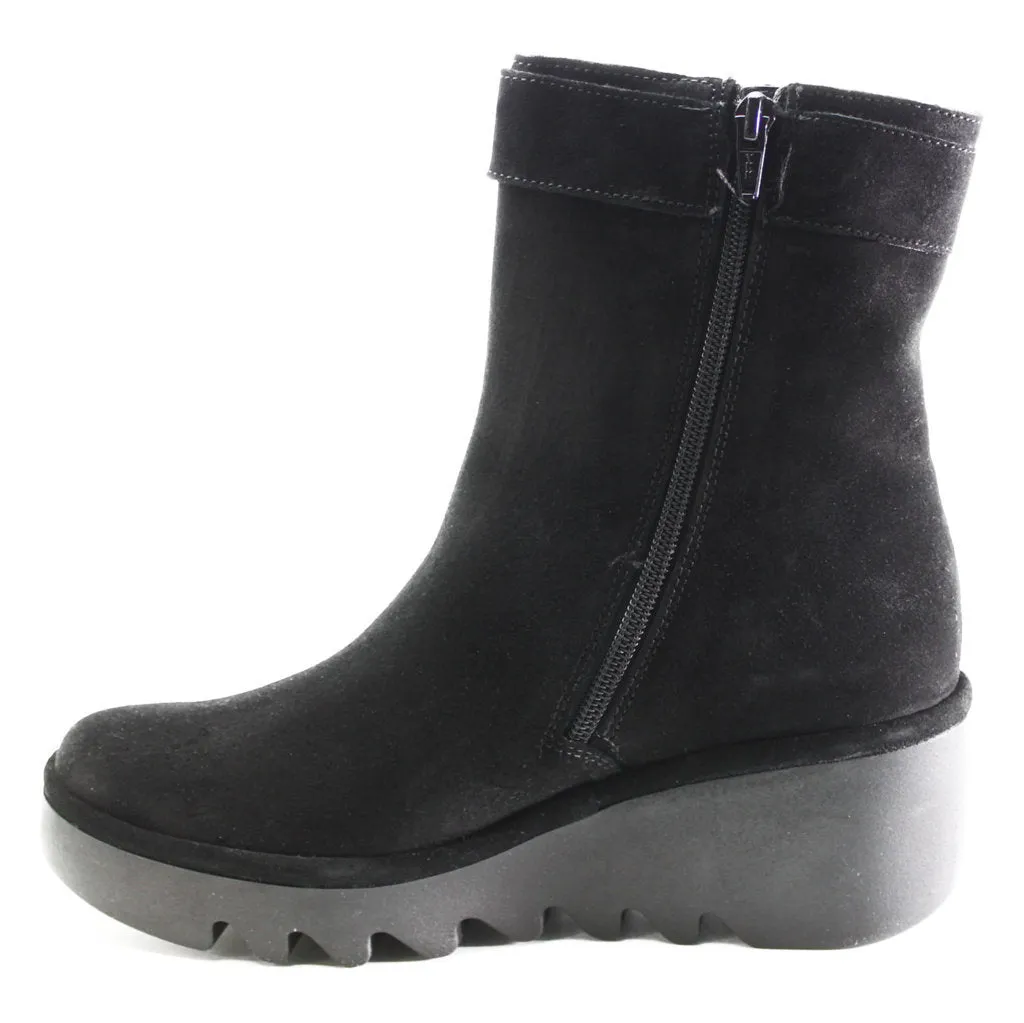 Bepp396Fly Suede Women's Zip Up Ankle Boots