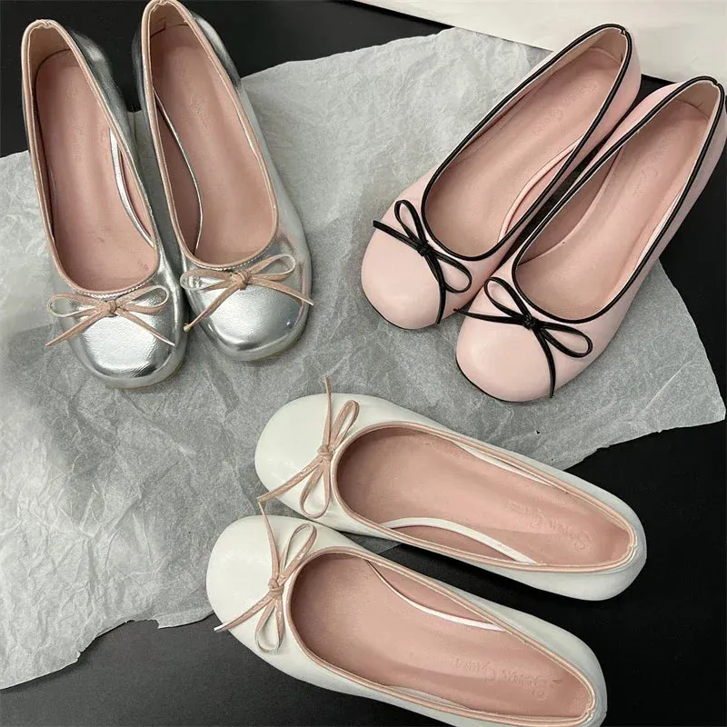 binfenxie Designers Butterfly-knot Women Pumps Fashion Shallow Slip On Thick Low Heel Sandalias Ladies Elegant Outdoor Mary Jane Shoes