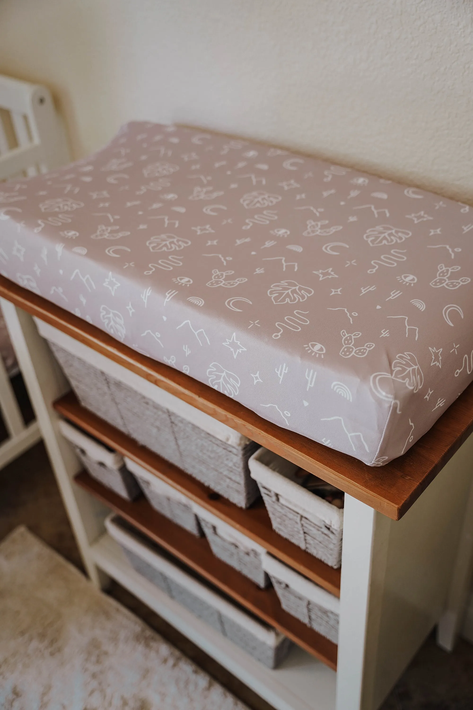 Changing Pad Cover | Taupe Mojave Desert