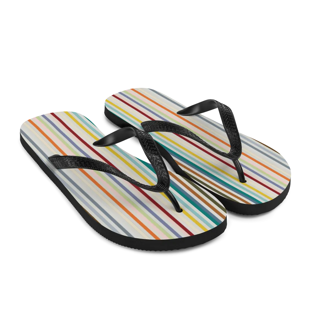 Colorfull Stripes Flip-Flops