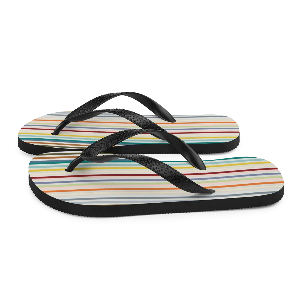 Colorfull Stripes Flip-Flops