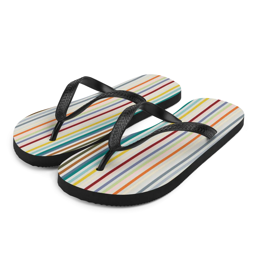 Colorfull Stripes Flip-Flops