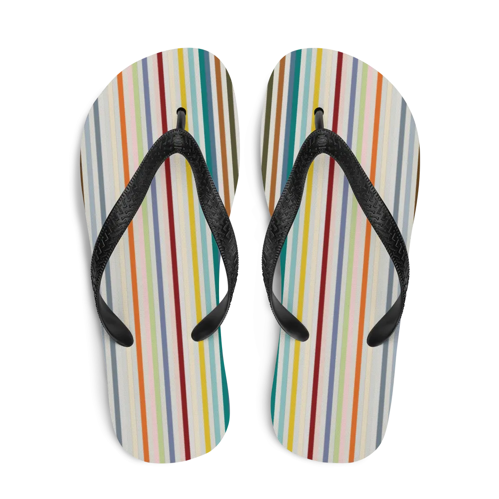 Colorfull Stripes Flip-Flops
