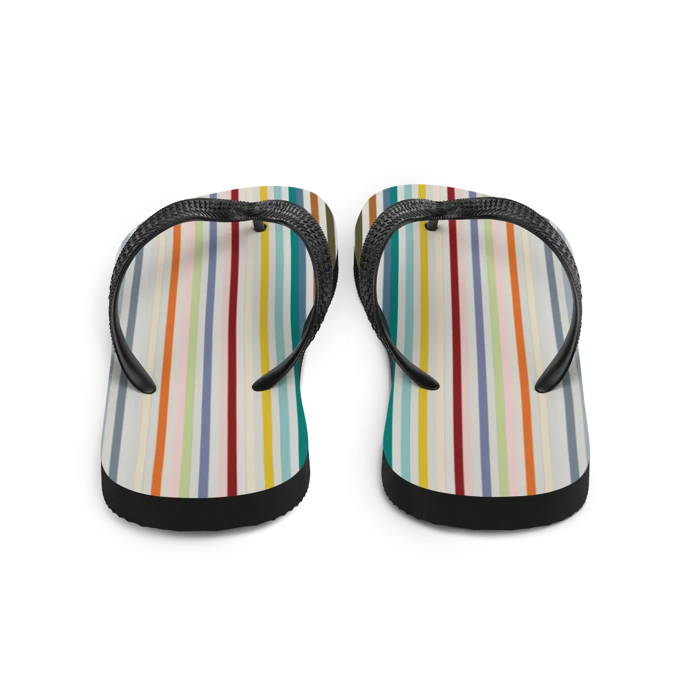 Colorfull Stripes Flip-Flops