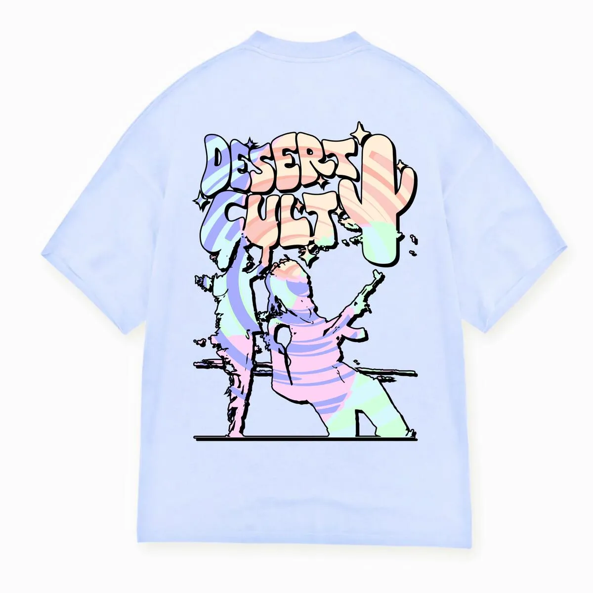 Desert Cult T-Shirt - Baby Blue