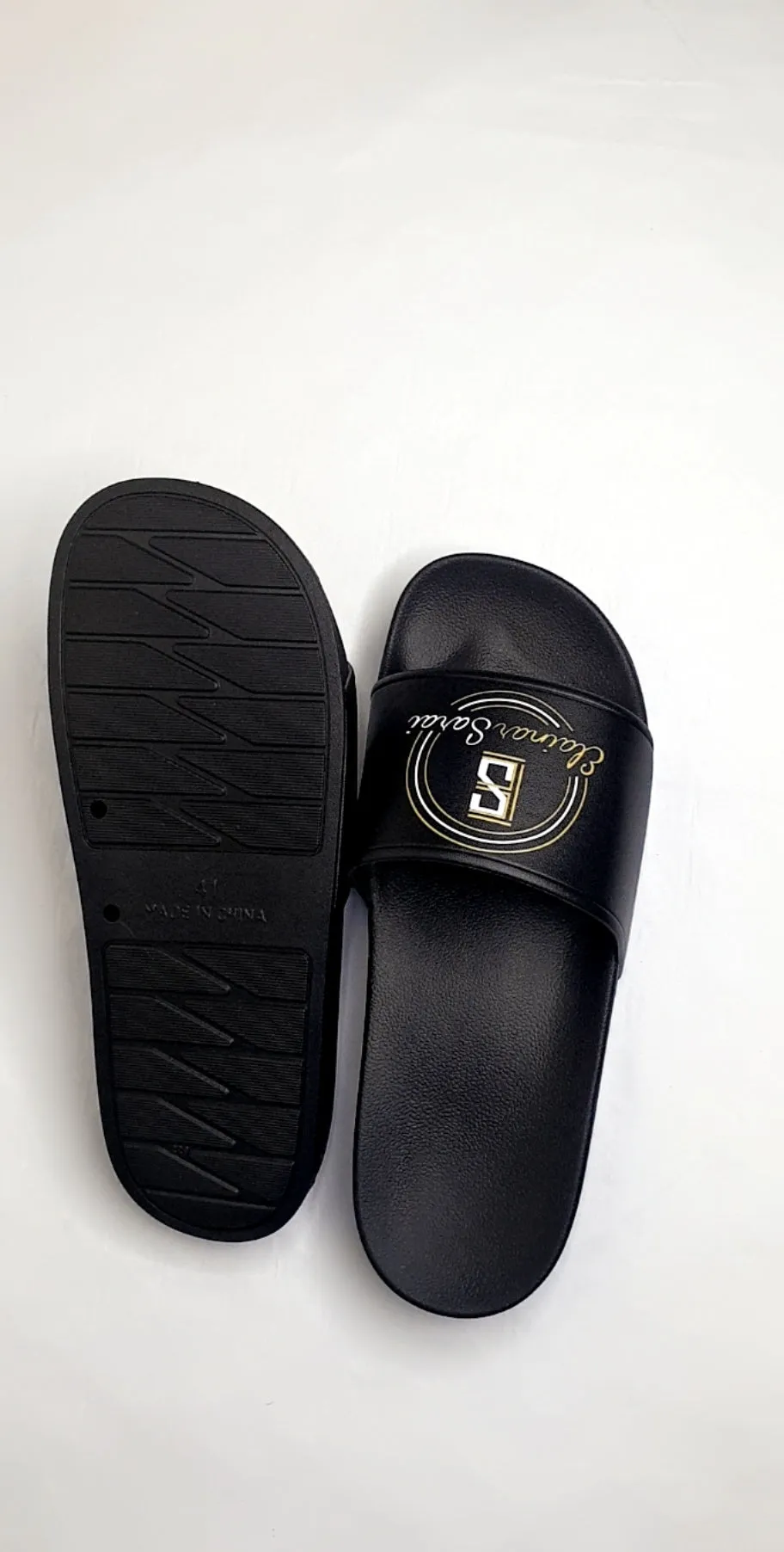 Elainor Sarai Black and Gold Holiday Sliders