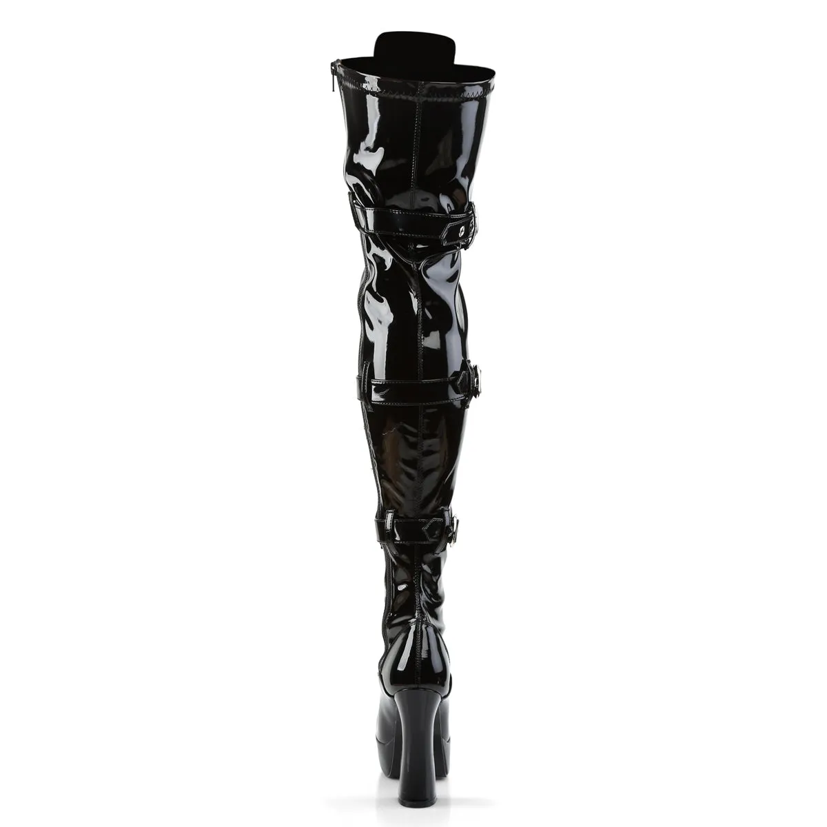 ELECTRA-3028 Pleaser Black Patent Sexy Platform Shoes (Pole Dancing Heels)