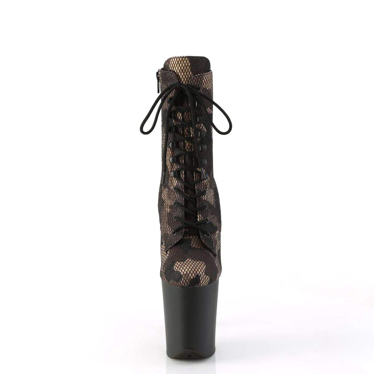 FLAMINGO-1020CM Pleaser Green Camo-Mesh Sexy Platform Shoes (Pole Dancing Heels)