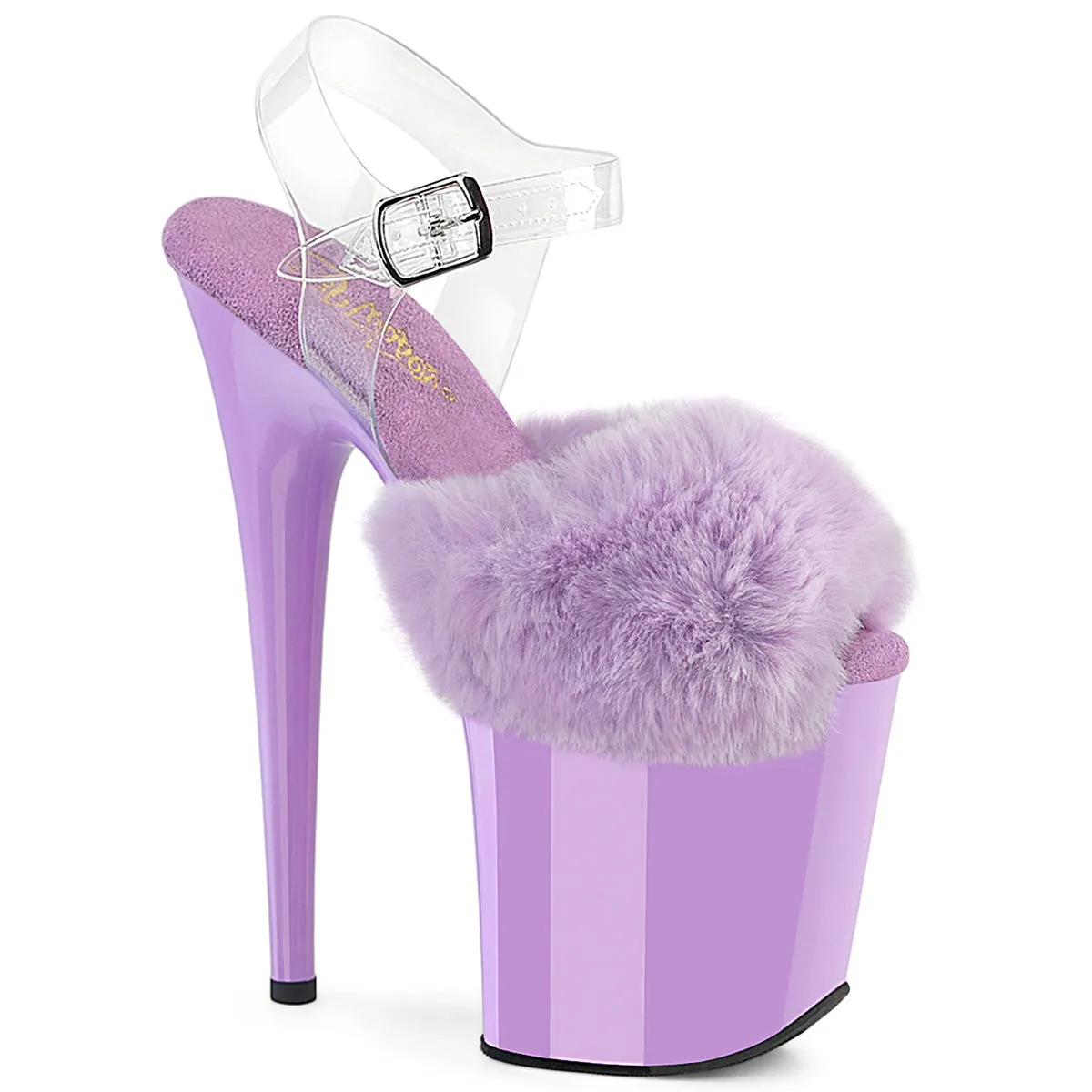 FLAMINGO-808FUR Fur Platform Sandals