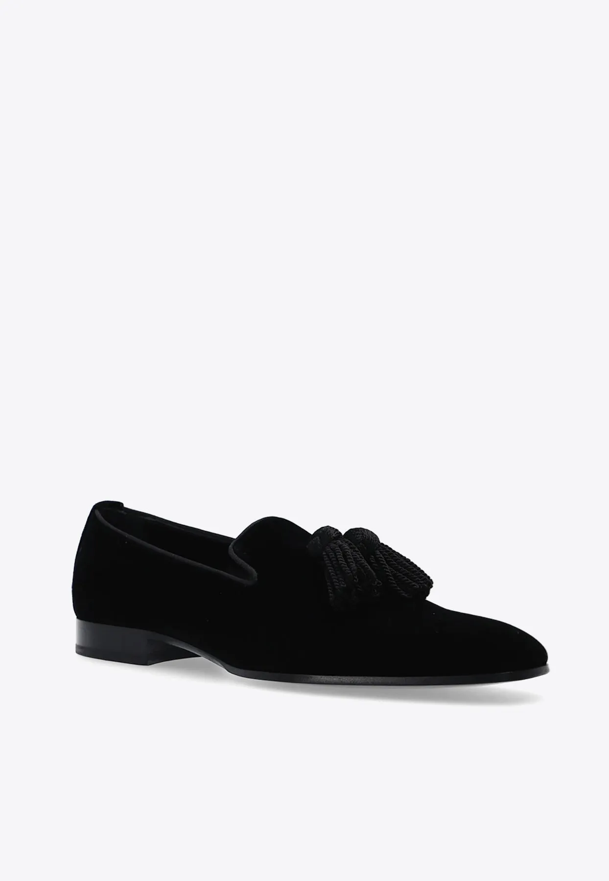 Foxley Tassel-Detail Velvet Loafers