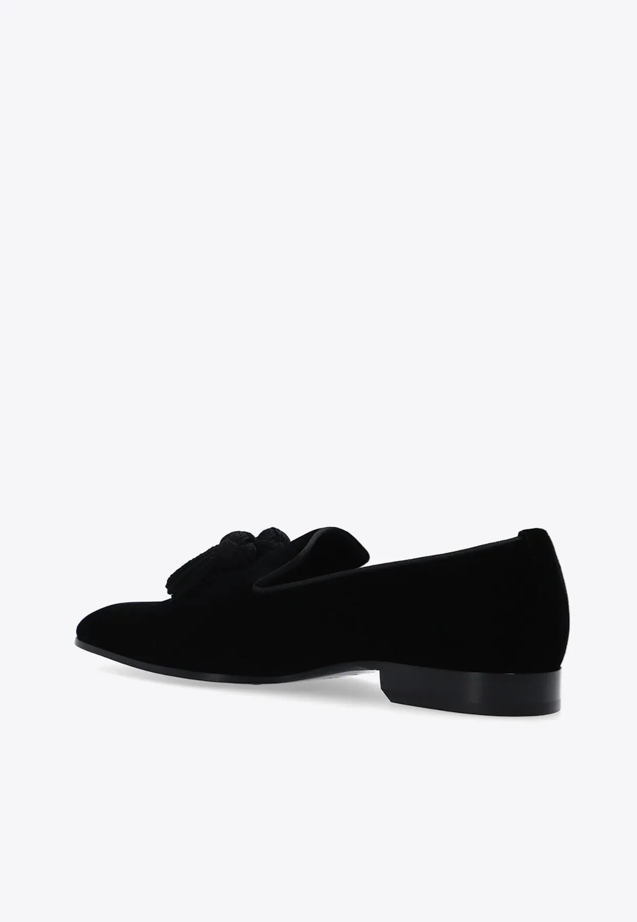 Foxley Tassel-Detail Velvet Loafers