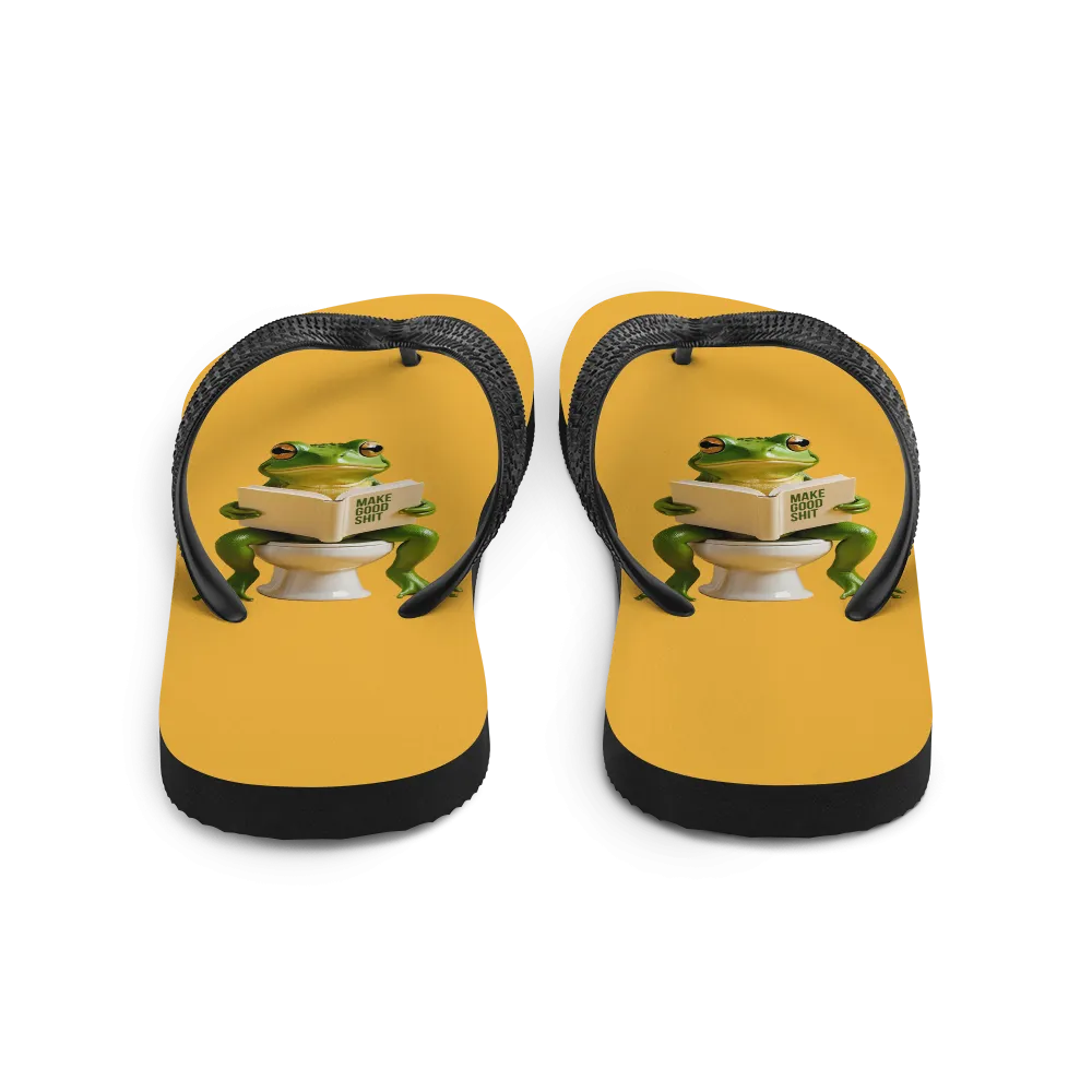 Frog Poop Flip Flops