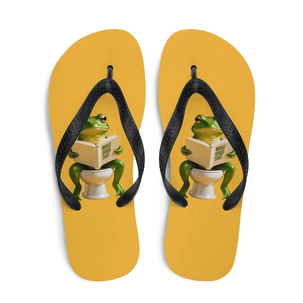 Frog Poop Flip Flops
