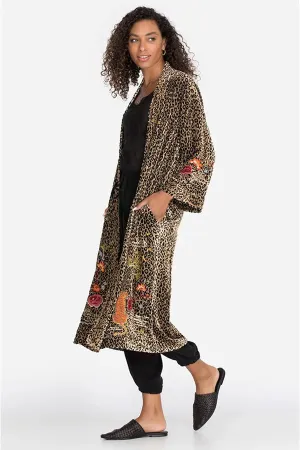 JOHNNY WAS KEONE VELVET KIMONO COAT