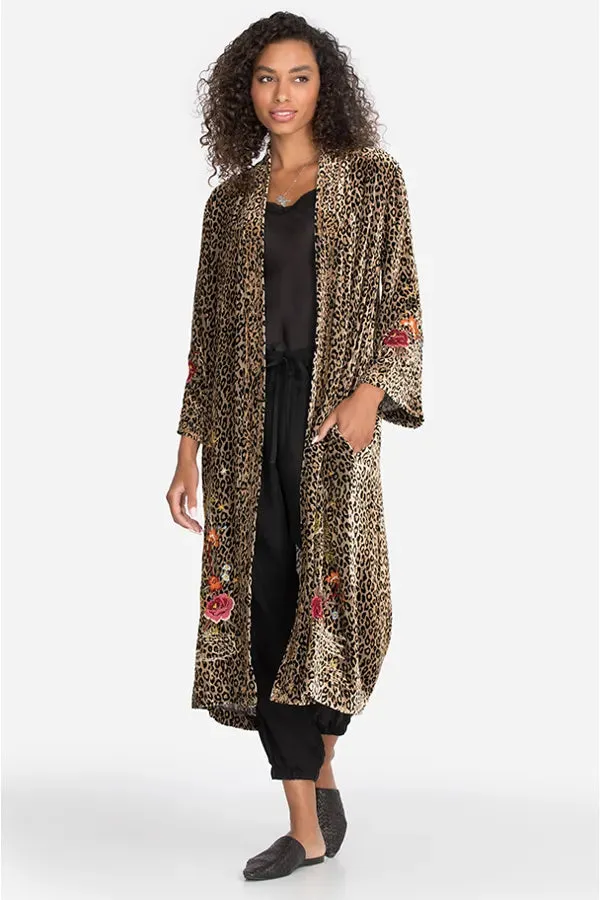 JOHNNY WAS KEONE VELVET KIMONO COAT