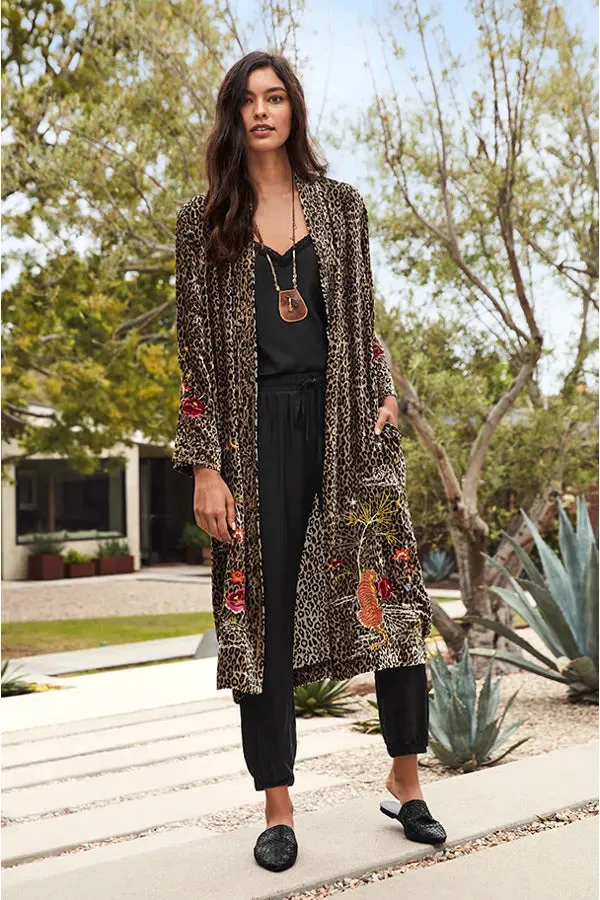 JOHNNY WAS KEONE VELVET KIMONO COAT