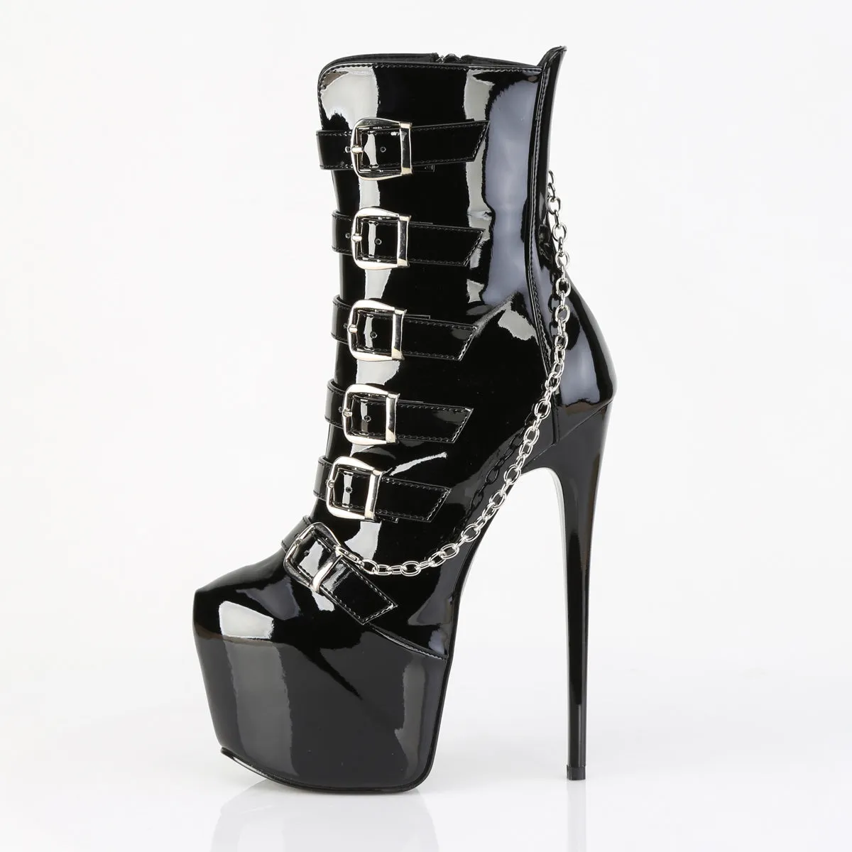 JUBILANT-1015 Pleaser Black Patent Sexy Platform Shoes (Pole Dancing Heels)