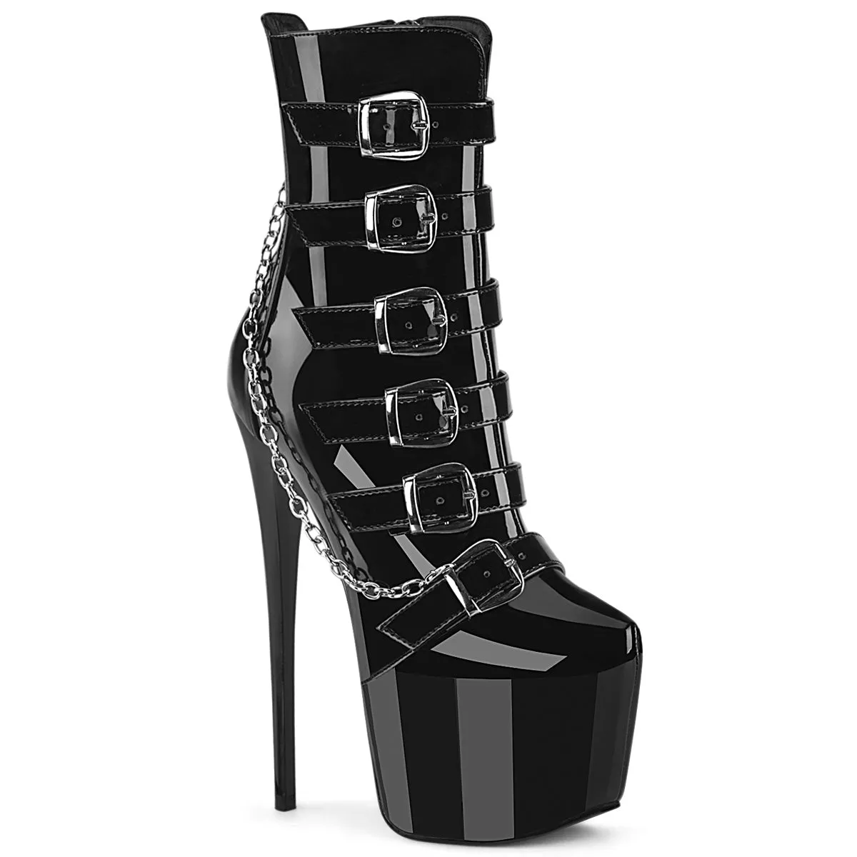 JUBILANT-1015 Pleaser Black Patent Sexy Platform Shoes (Pole Dancing Heels)