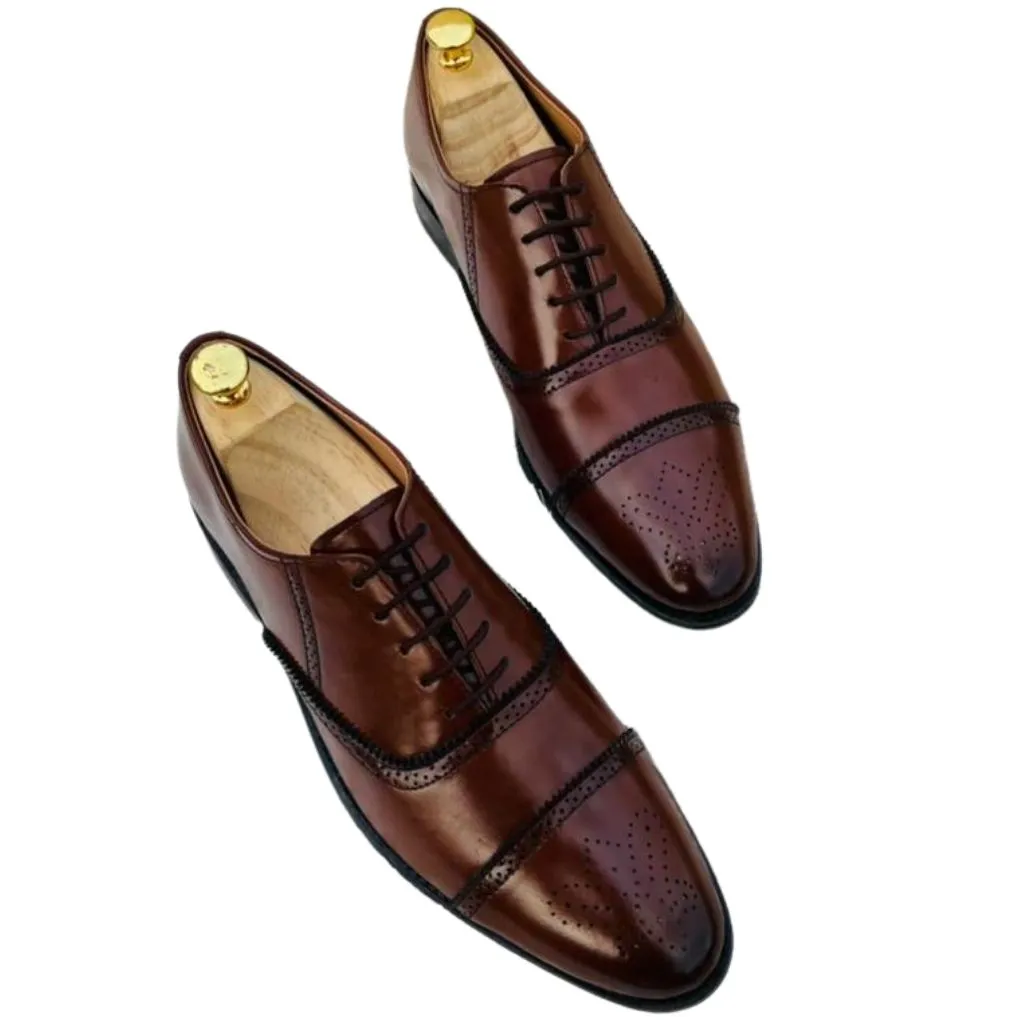 Luxury Formal Designer Leather Shoes For Men