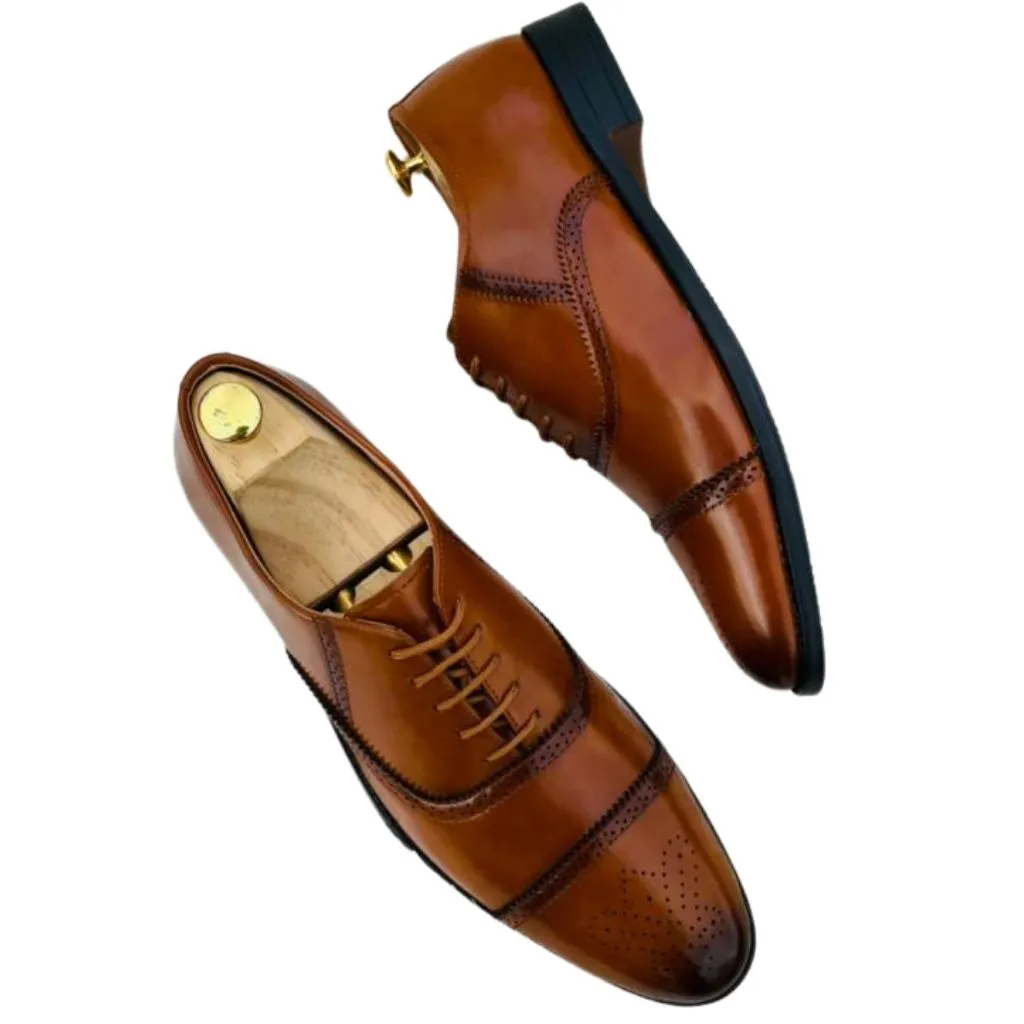 Luxury Formal Designer Leather Shoes For Men