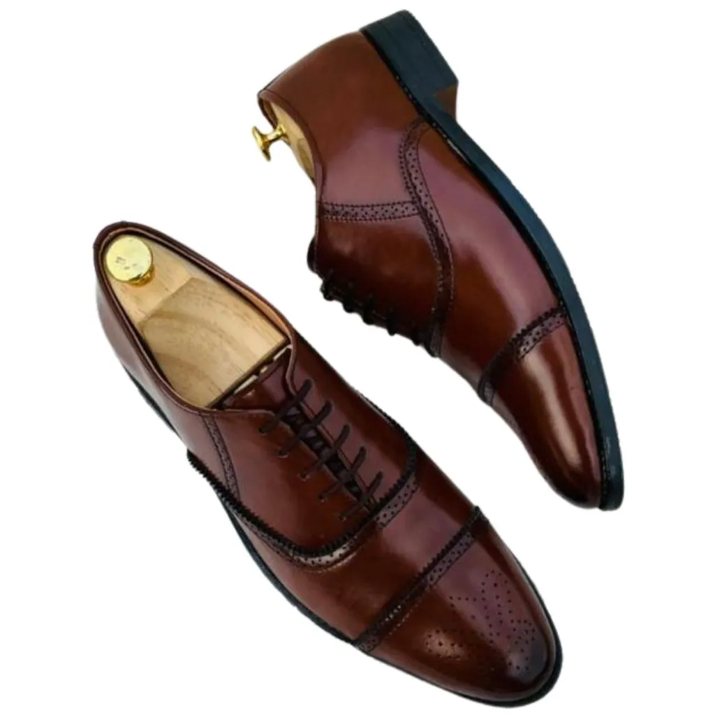 Luxury Formal Designer Leather Shoes For Men