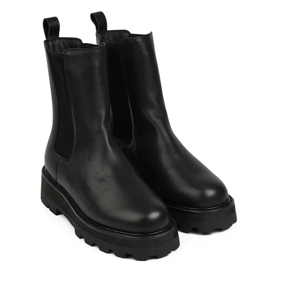 Musala - Leather boots with flyknit