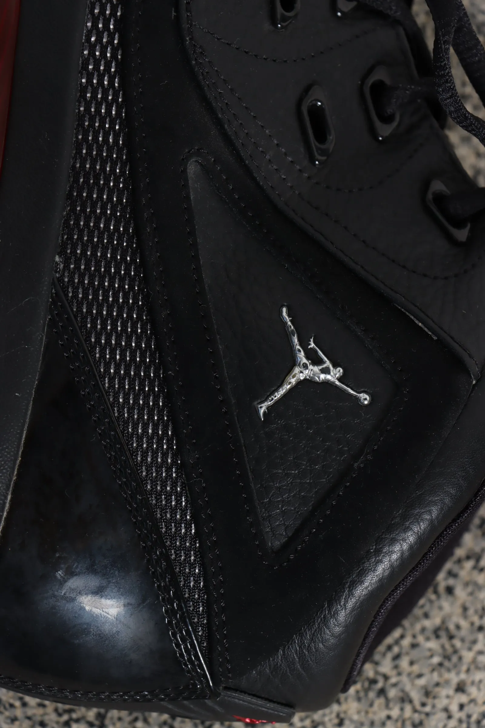 NIKE Jordans 16.5 Team Black & Varsity Red Sneakers (11)