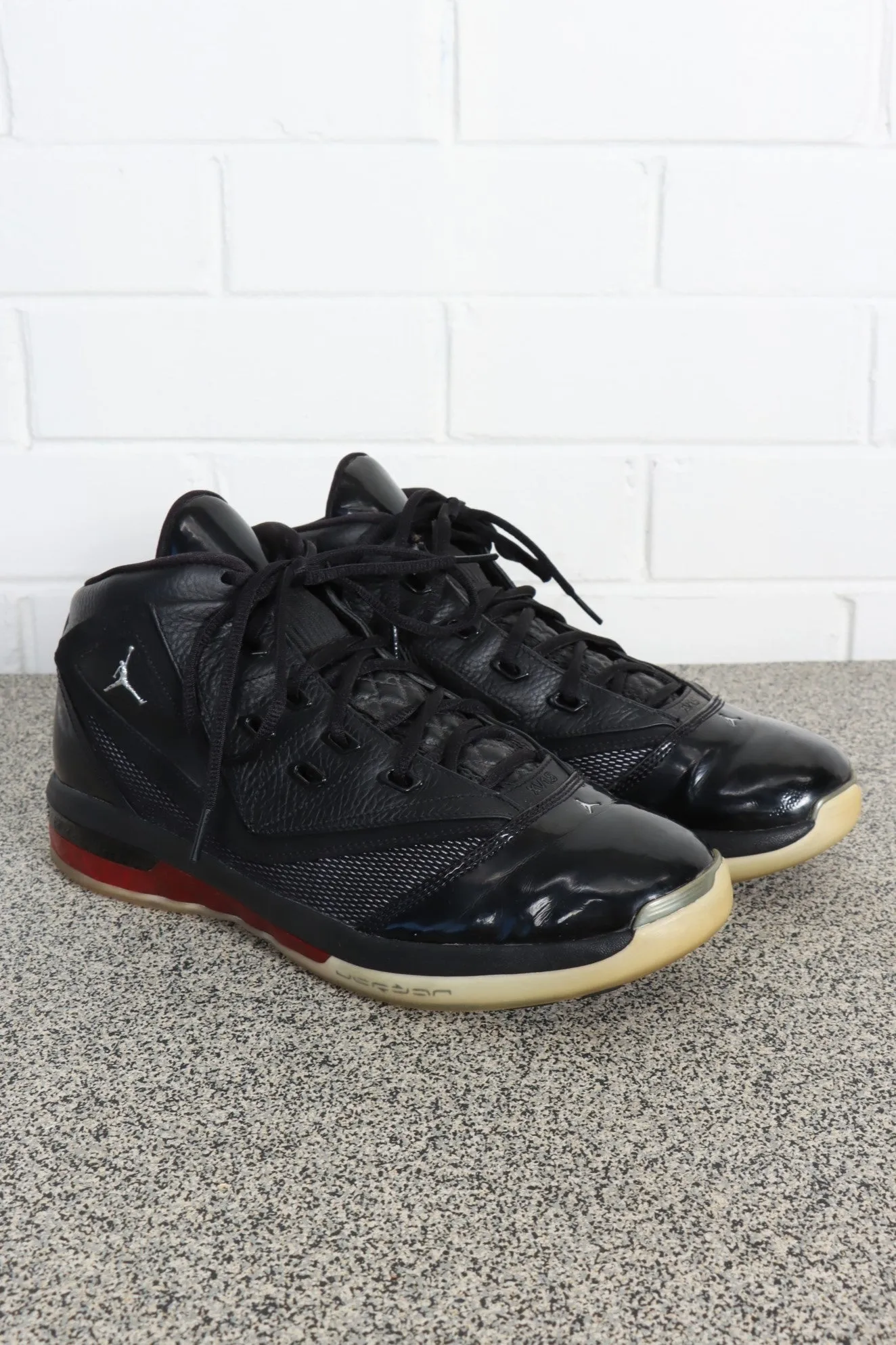 NIKE Jordans 16.5 Team Black & Varsity Red Sneakers (11)