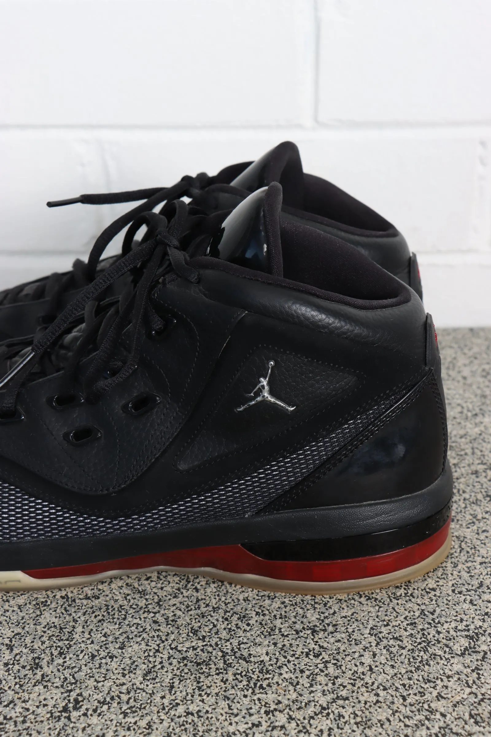 NIKE Jordans 16.5 Team Black & Varsity Red Sneakers (11)