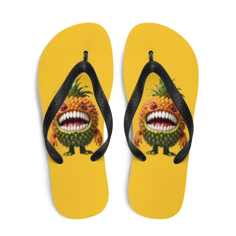 Pineapple Monster Flip-Flops