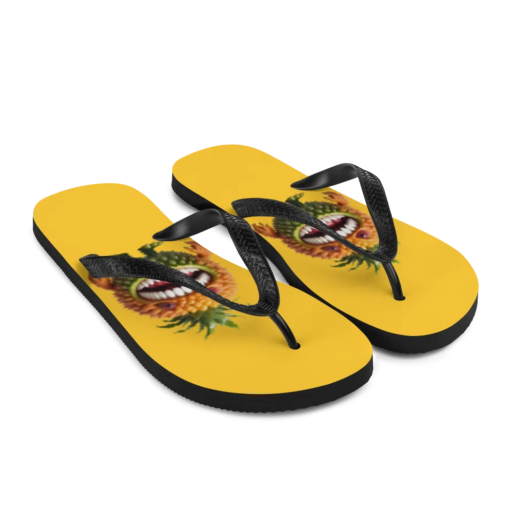 Pineapple Monster Flip-Flops