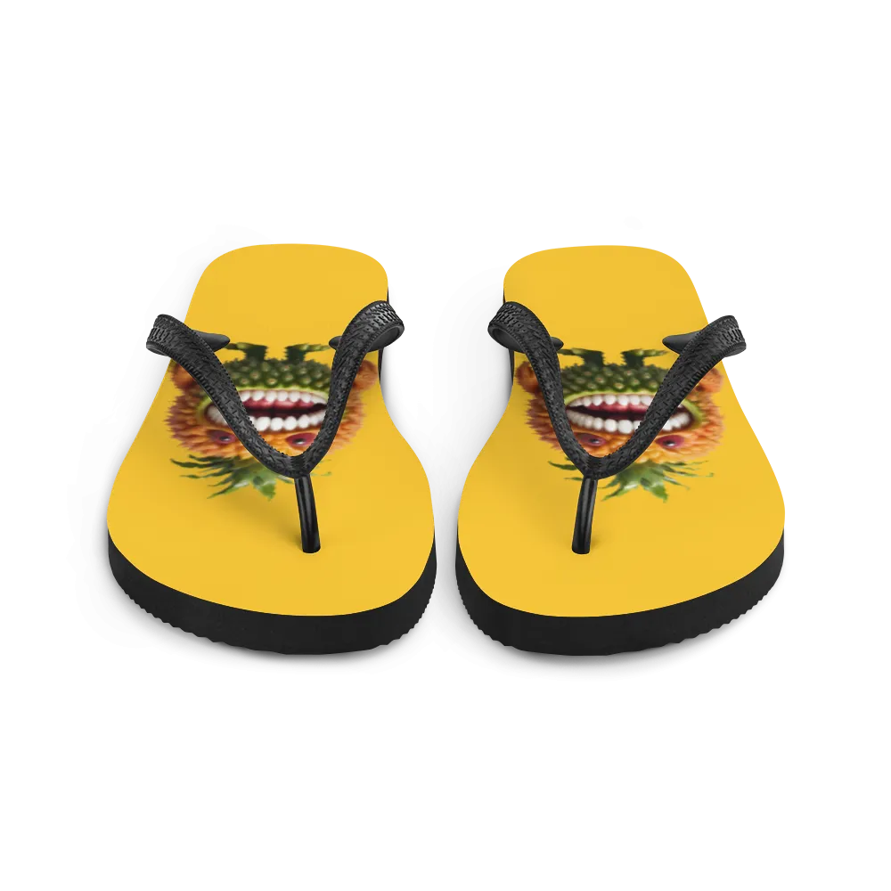 Pineapple Monster Flip-Flops