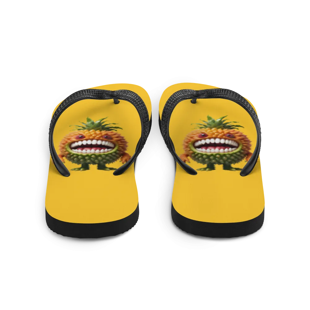Pineapple Monster Flip-Flops