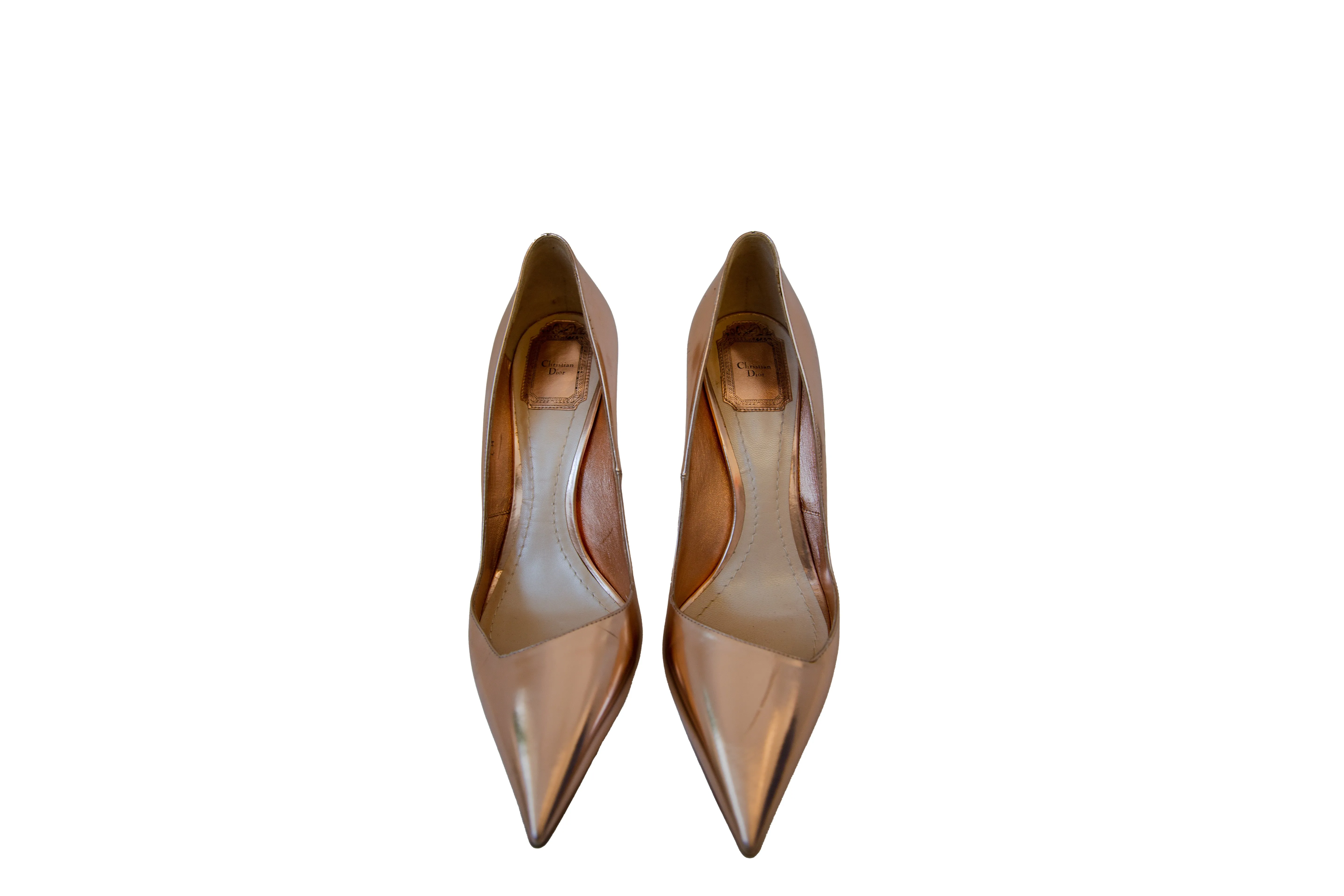 Pointed-Toe Leather Pumps