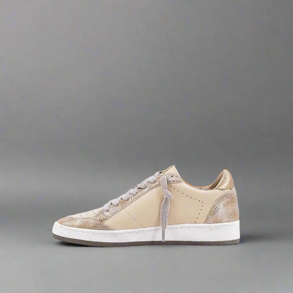 Shu Shop beige Paz snake print sneakers, size 7, LIKE NEW!