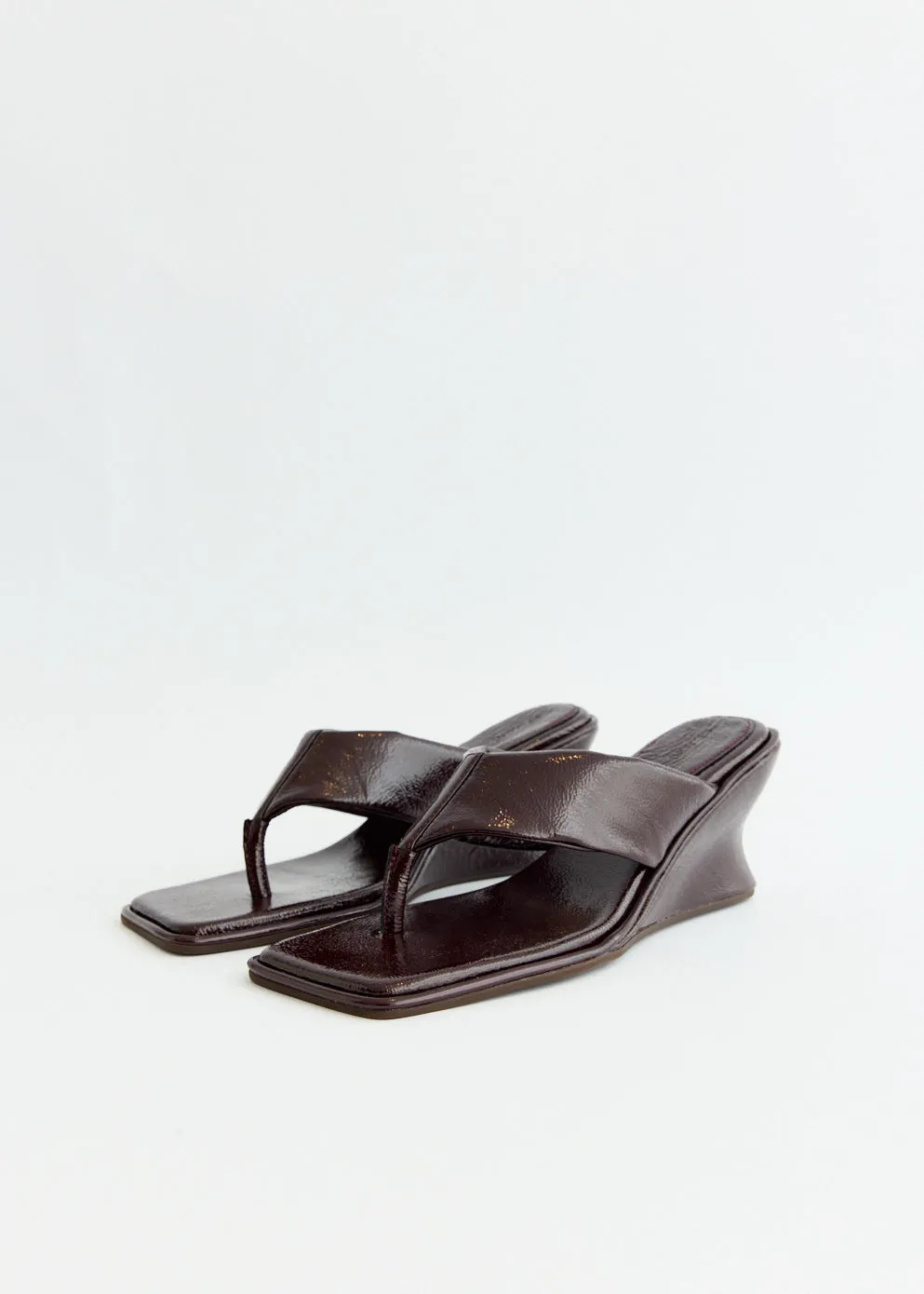 Soft Thong Contour Wedge Heels
