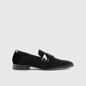 Statement Dress Loafers 1802 Black Velvet