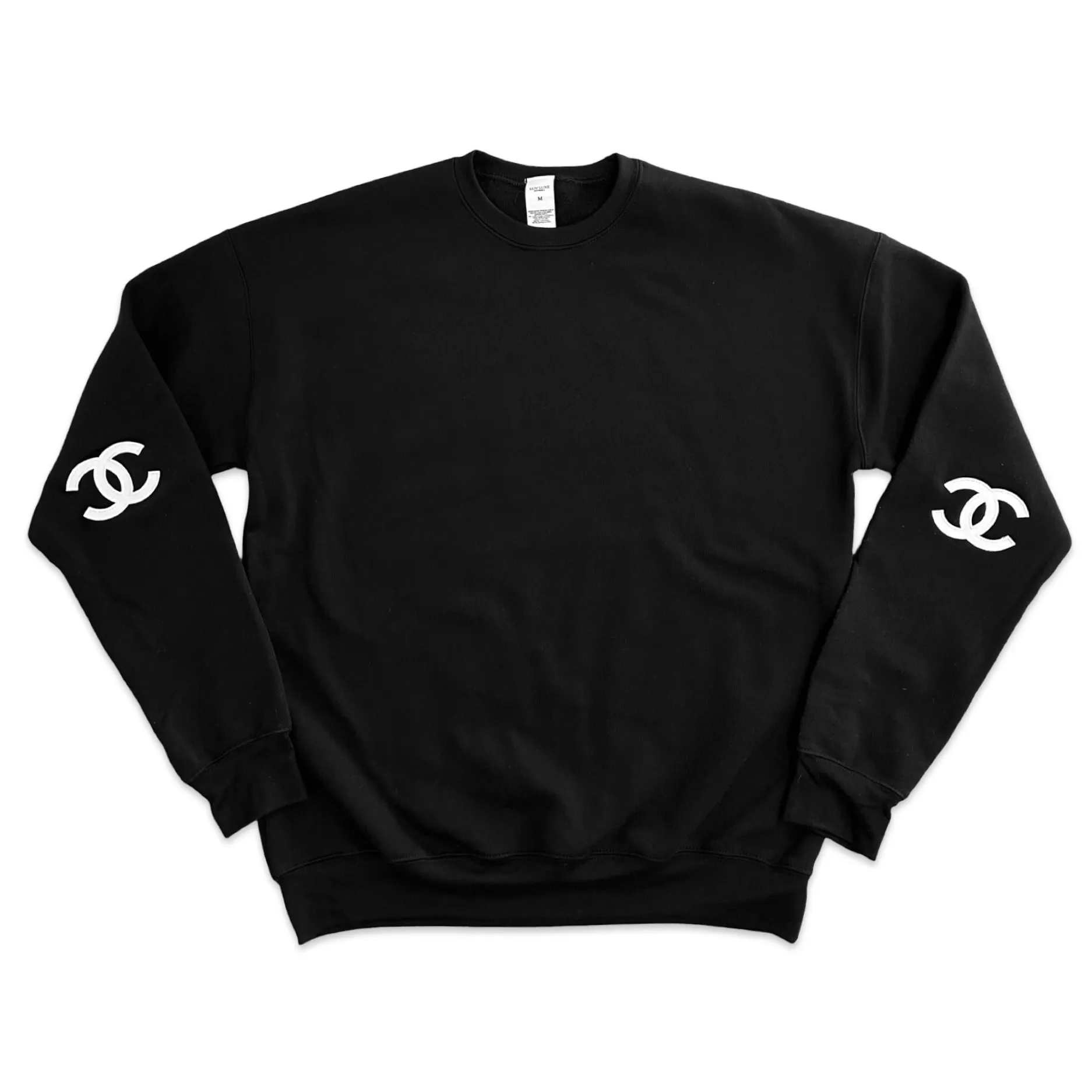 Sweatshirt: Black CC Elbow Patches