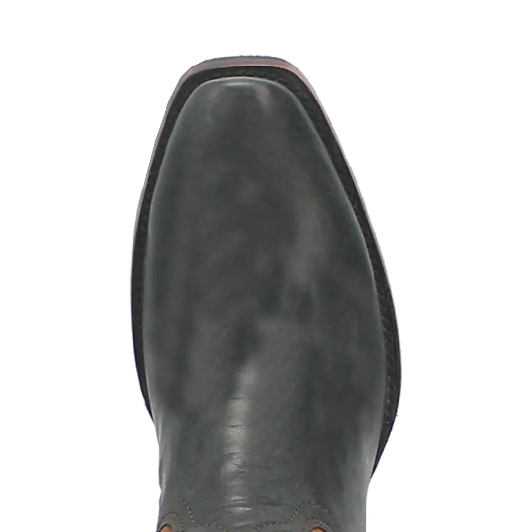 True Grit Leather Boot - Black/Tan - DI141-BK