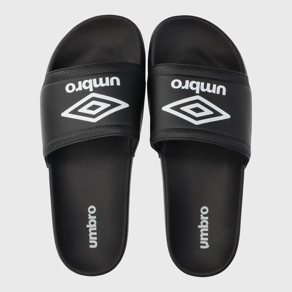 Umbro Mens Comfort Slide Black/White _ 182058 _ Black