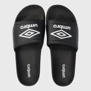Umbro Mens Comfort Slide Black/White _ 182058 _ Black