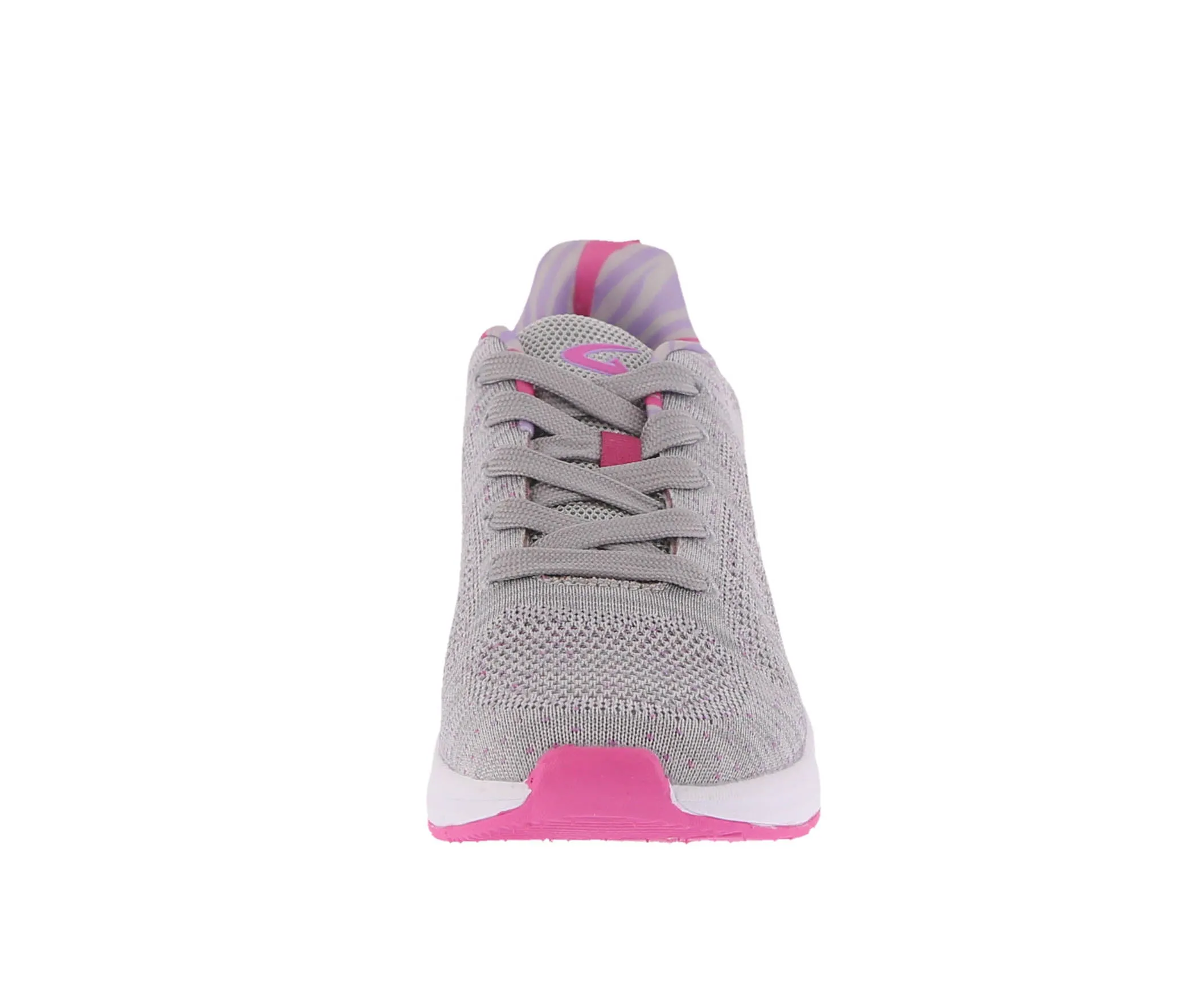 WOMAN'S SHOES LIGHT GRAY/HOT PINK MESH/FABRIC TENNIS SNEAKERS 7950L