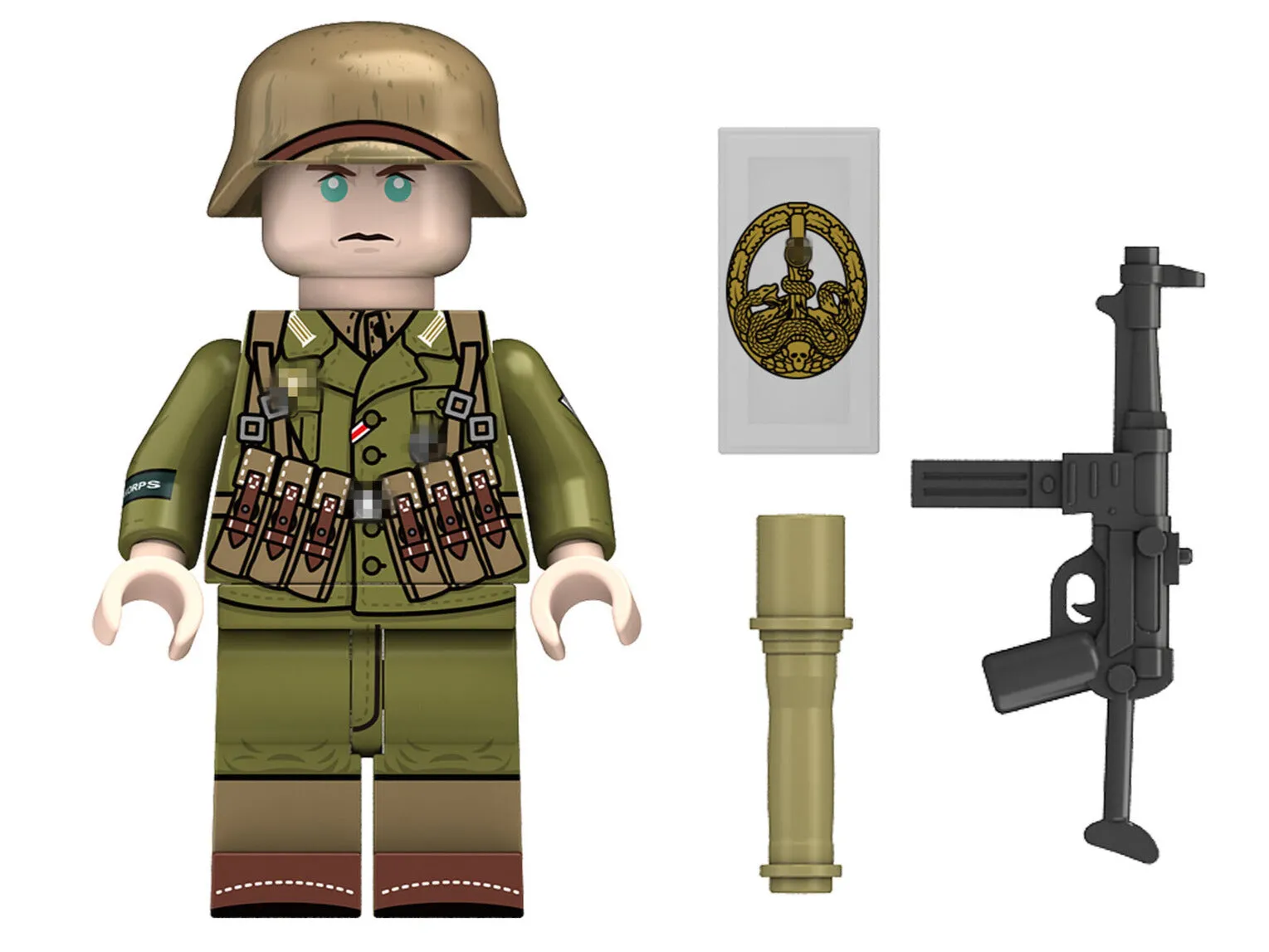WWII - German Afrika Korps - 4 Man Squad - Mil-Blox